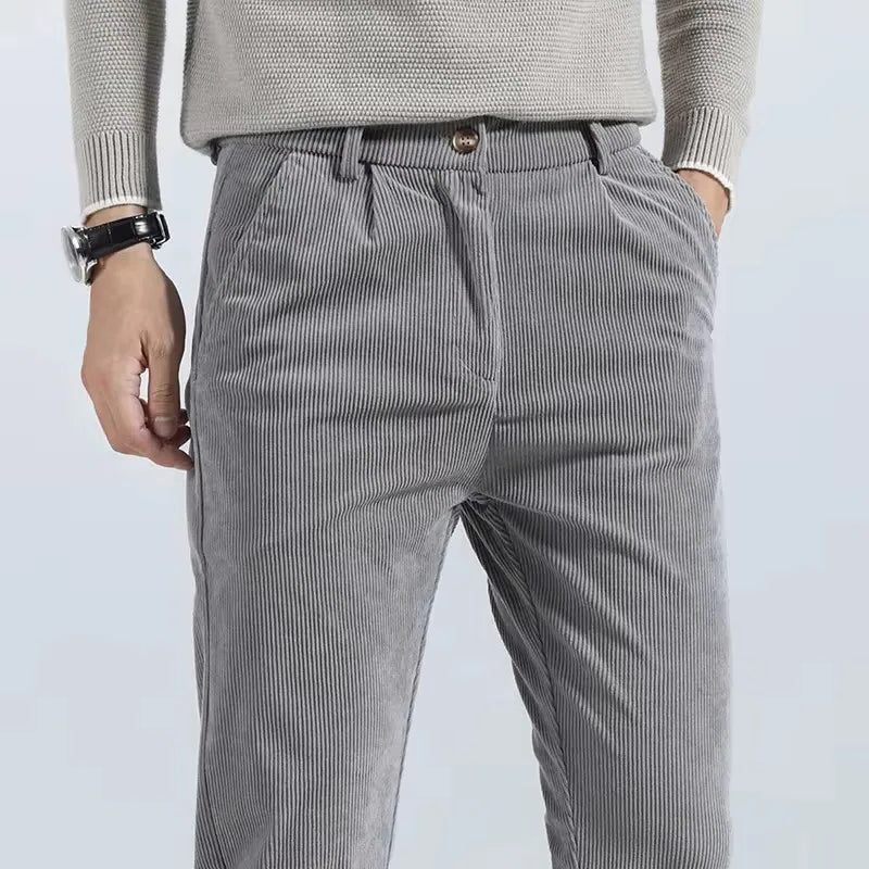 Slim Fit Corduroy Pants for Men