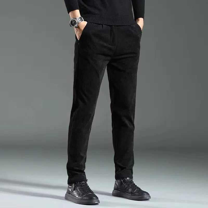 Slim Fit Corduroy Pants for Men
