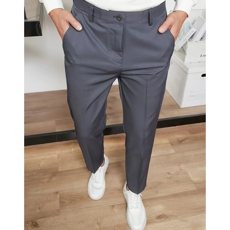Slim Fit Straight Leg Pants for Men