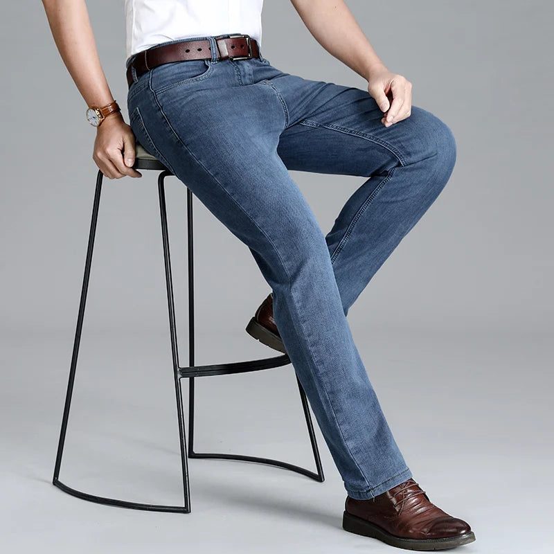 Slim Fit Stretch Denim Jeans for Men