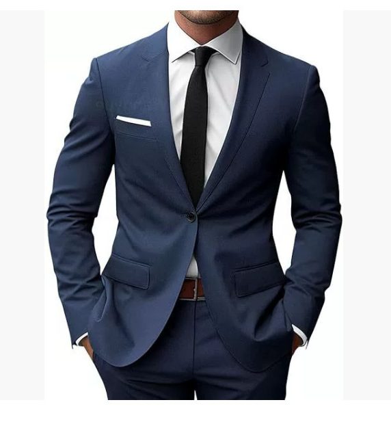 Slim Fit Suit Set for Men