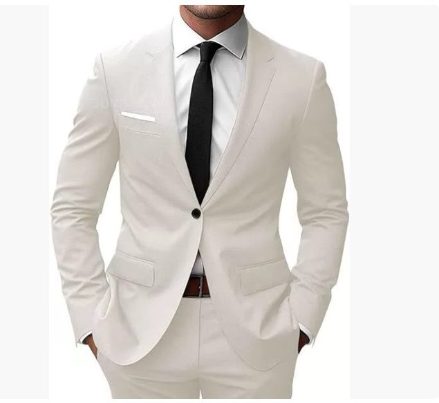 Slim Fit Suit Set for Men