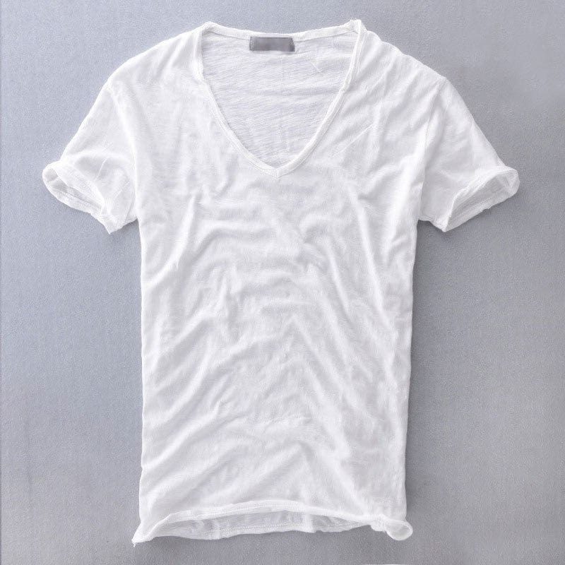 Slim Fit V-Neck T-Shirt for Men