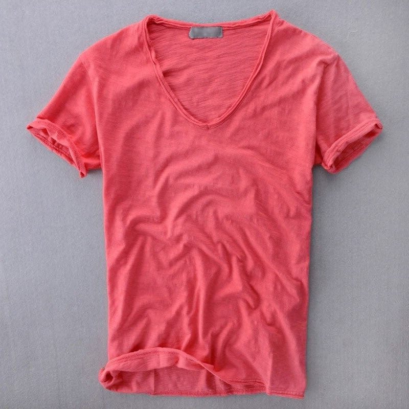 Slim Fit V-Neck T-Shirt for Men