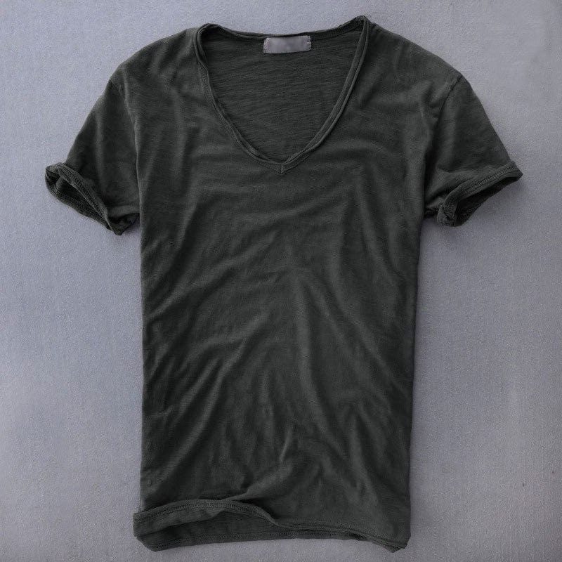 Slim Fit V-Neck T-Shirt for Men