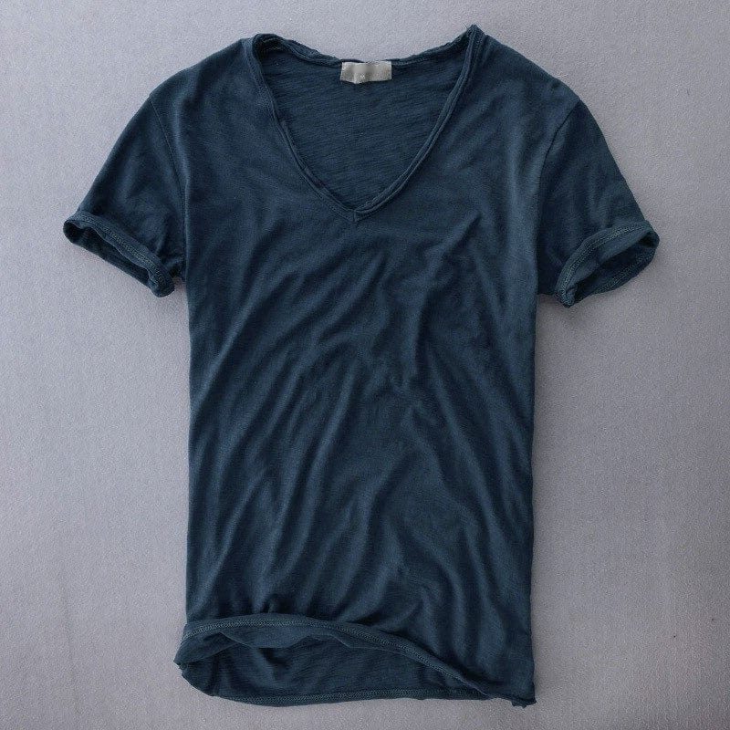 Slim Fit V-Neck T-Shirt for Men