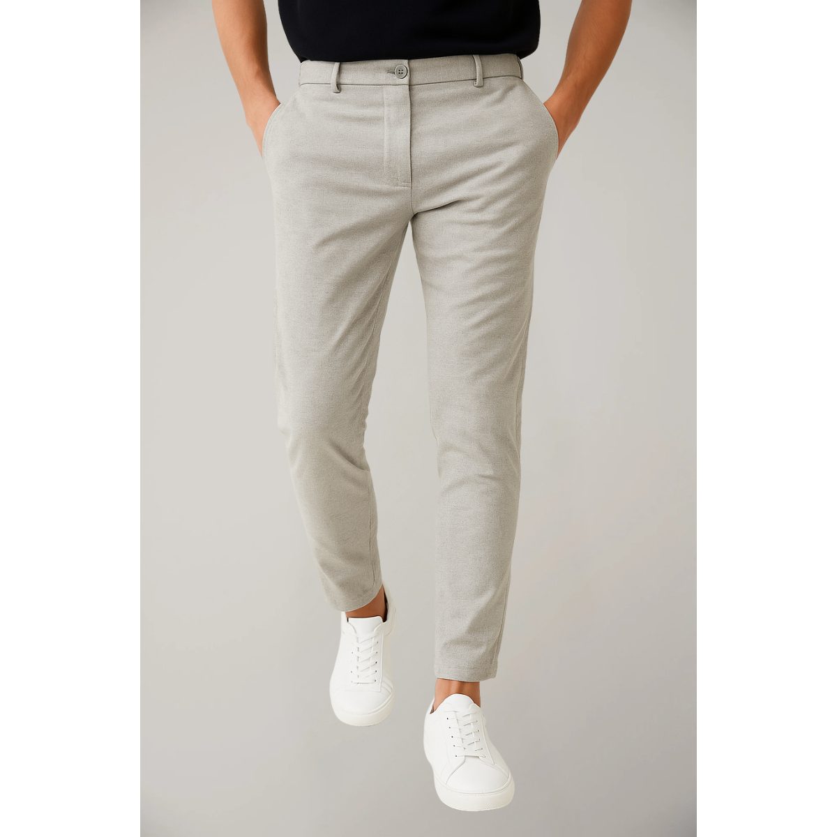 Slim Leg Chino Trousers for Men