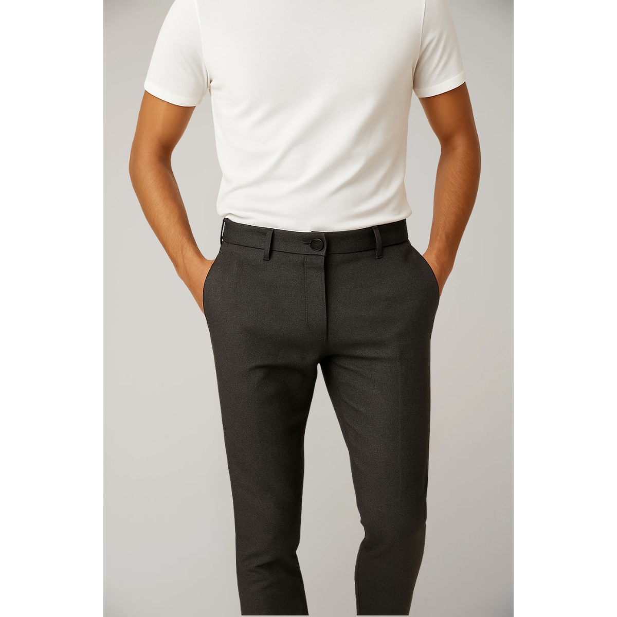 Slim Leg Chino Trousers for Men