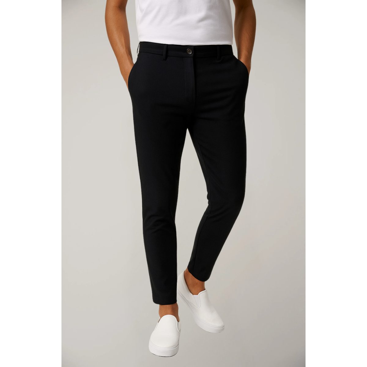 Slim Leg Chino Trousers for Men