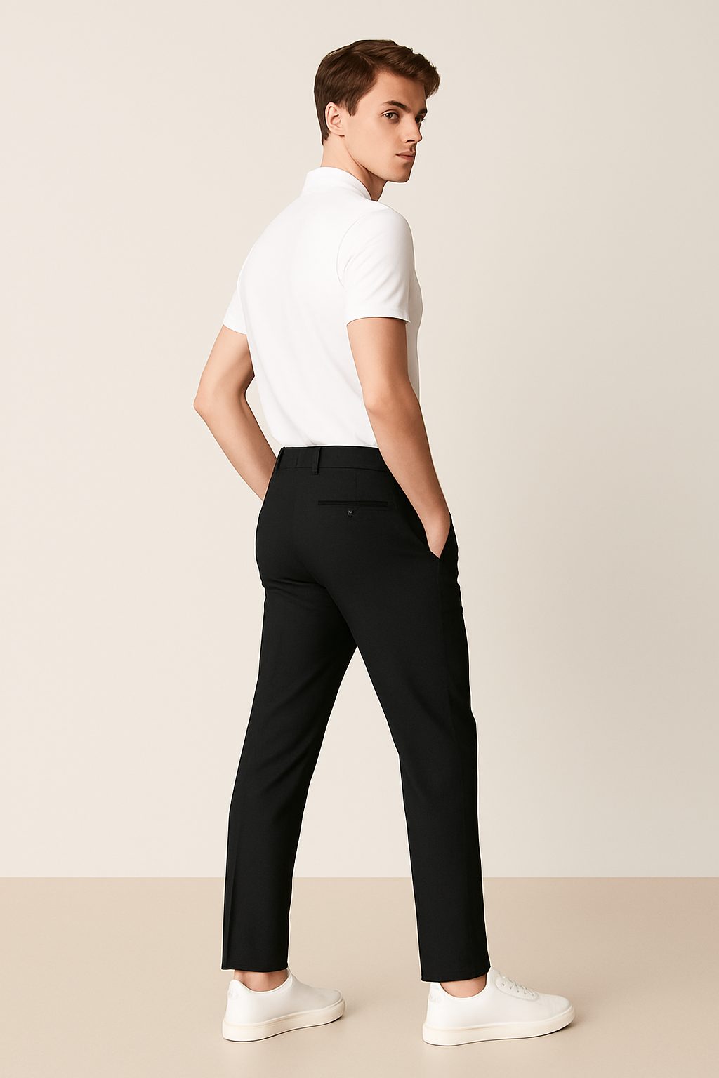 Slim Leg Chino Trousers for Men