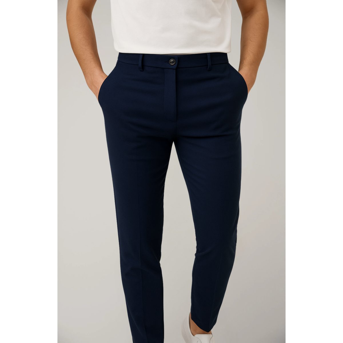 Slim Leg Chino Trousers for Men