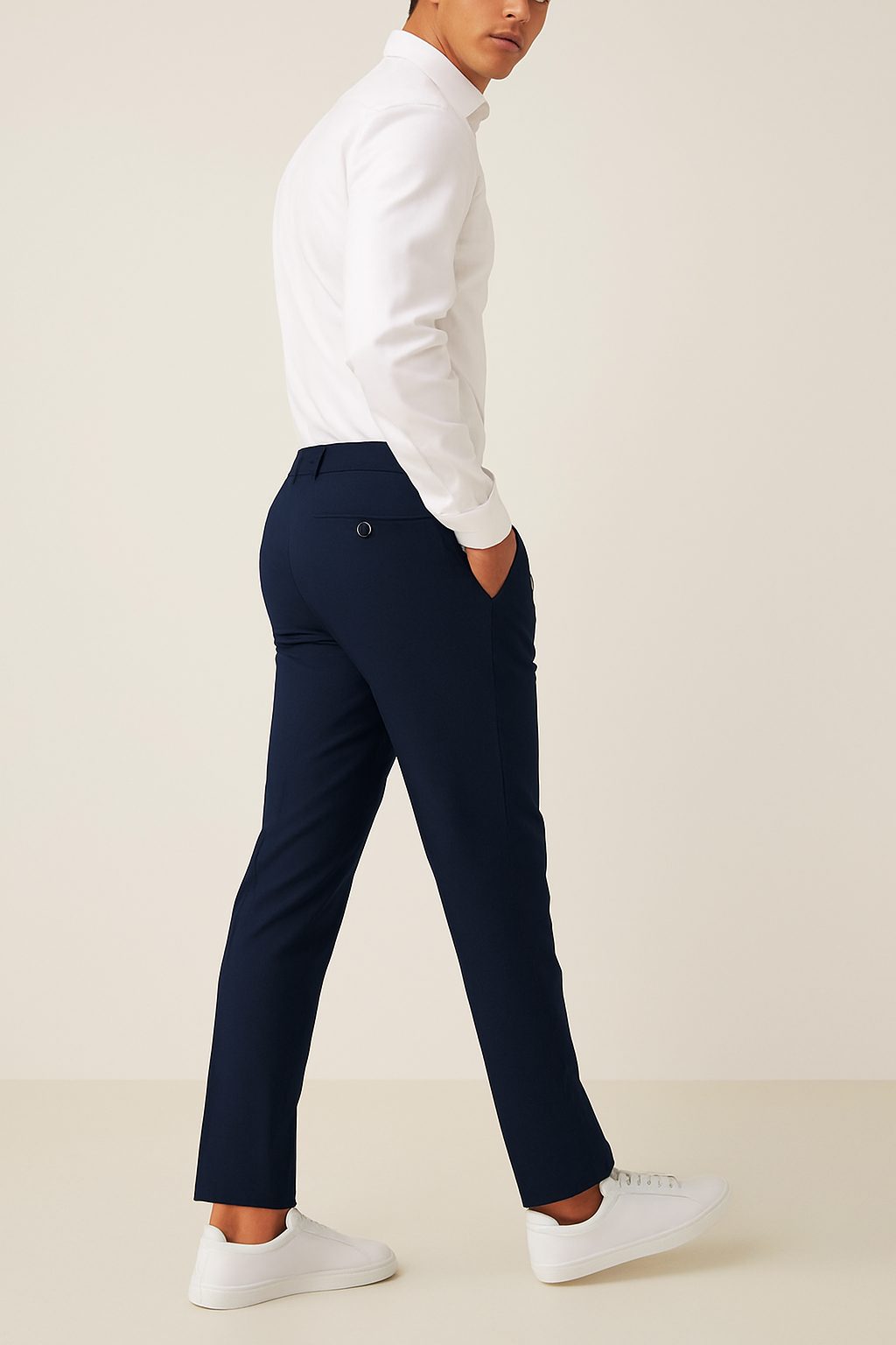 Slim Leg Chino Trousers for Men