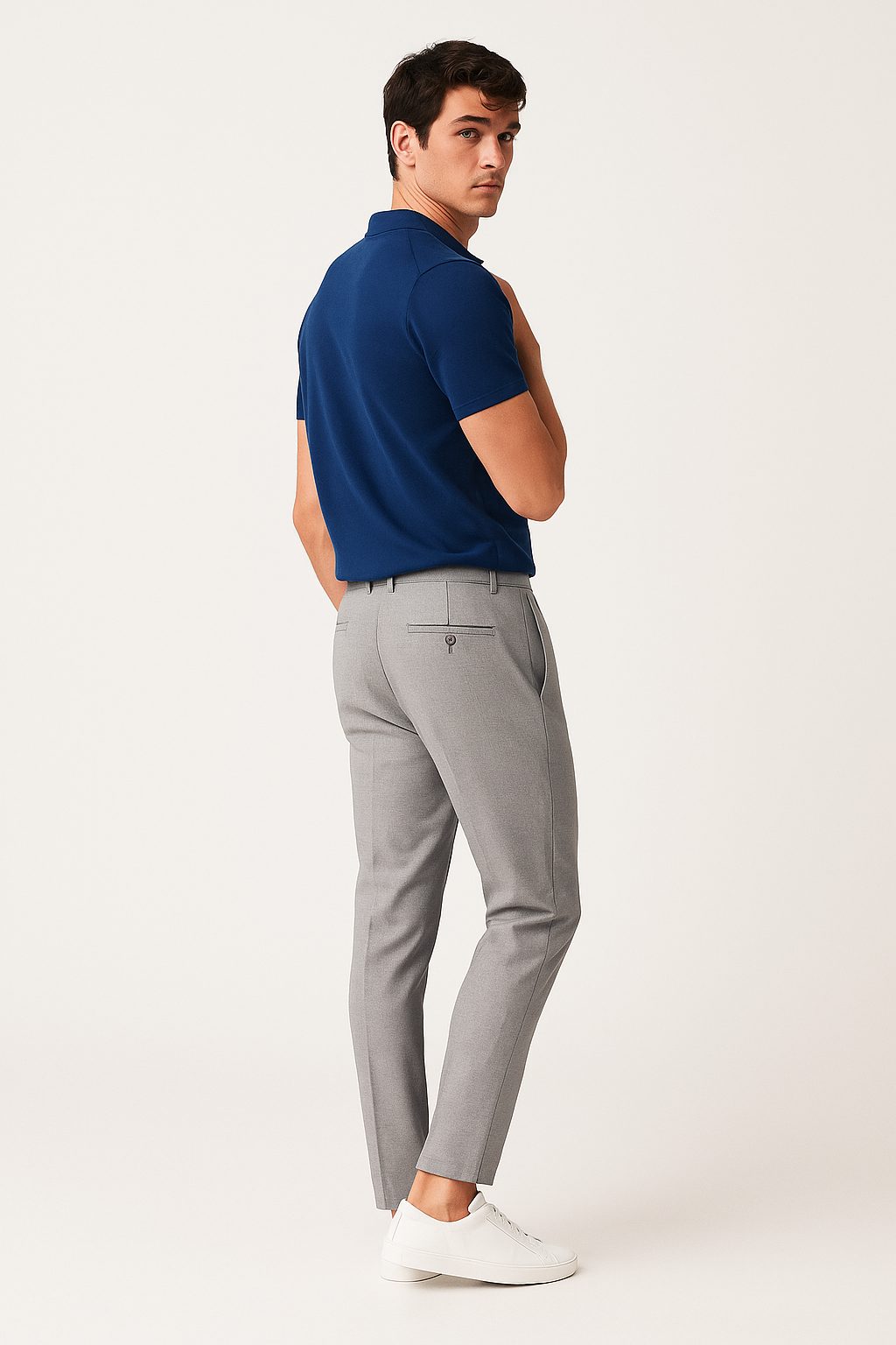 Slim Leg Chino Trousers for Men