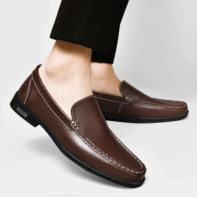 Slip-On Leather Venetian Loafer for Men