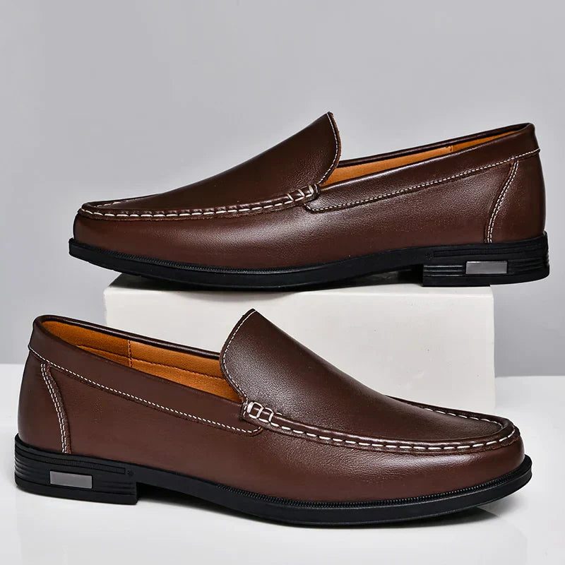 Slip-On Leather Venetian Loafer for Men
