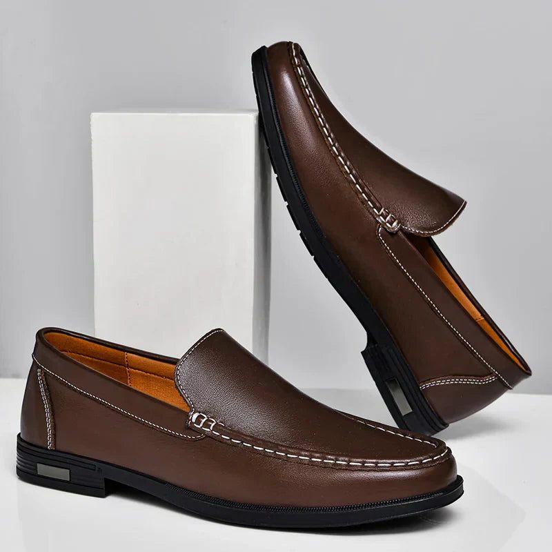 Slip-On Leather Venetian Loafer for Men