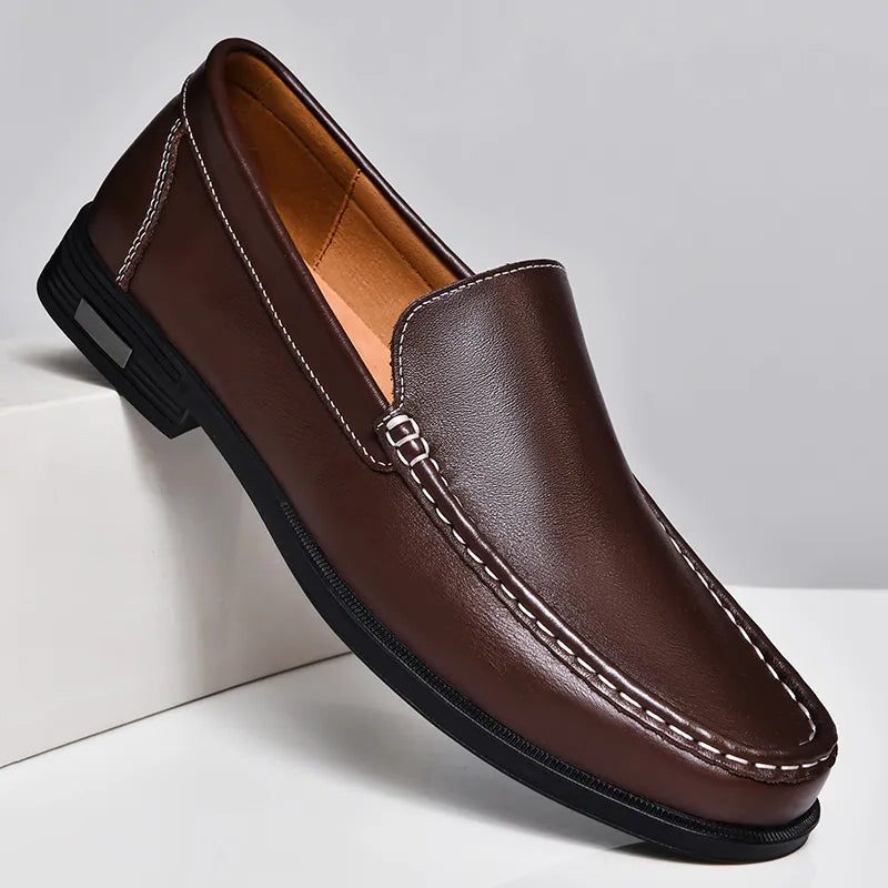 Slip-On Leather Venetian Loafer for Men