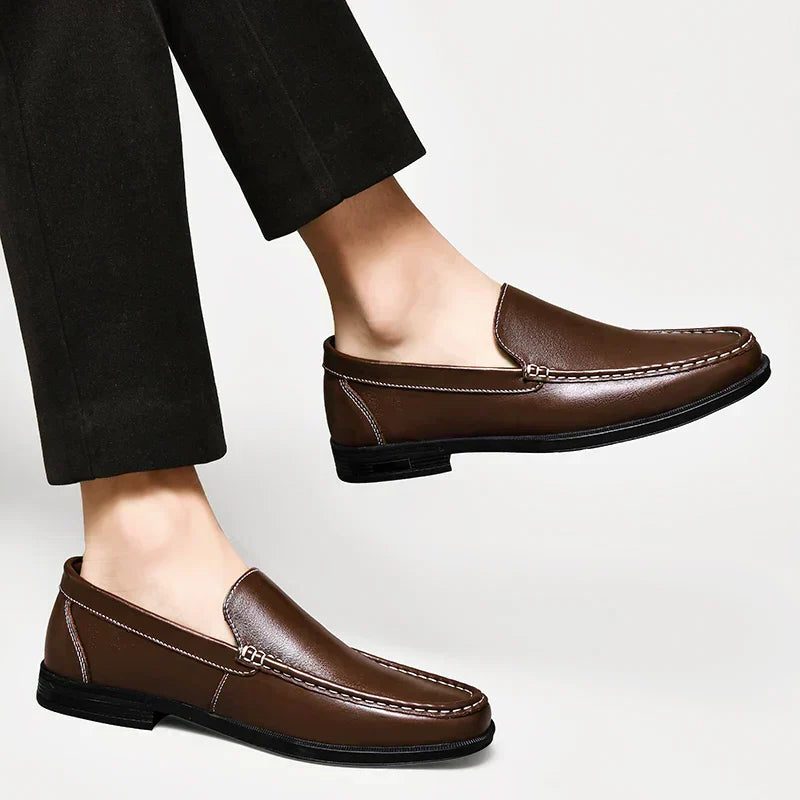 Slip-On Leather Venetian Loafer for Men