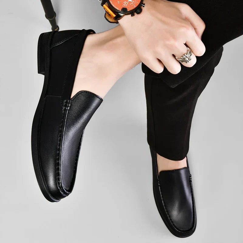Slip-On Leather Venetian Loafer for Men