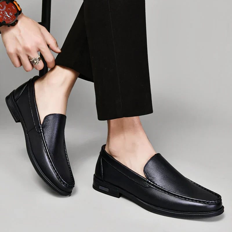 Slip-On Leather Venetian Loafer for Men