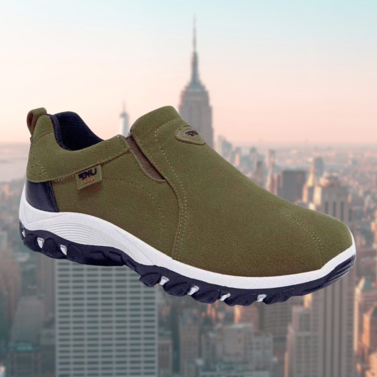 Slip-On Sneakers with Cushioned Sole for Men