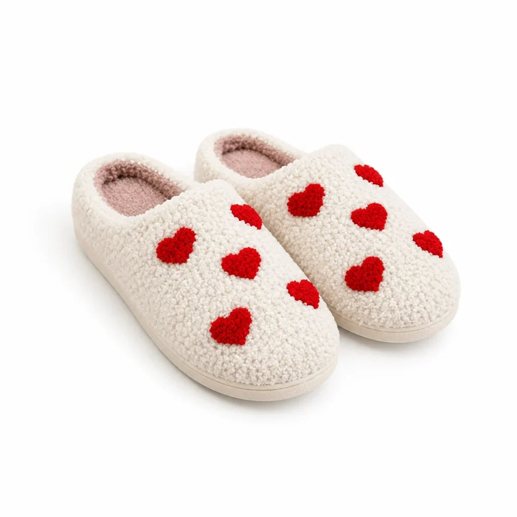 Slippers | Sherpa Fleece Lined & Cushioned Non-Slip Sole