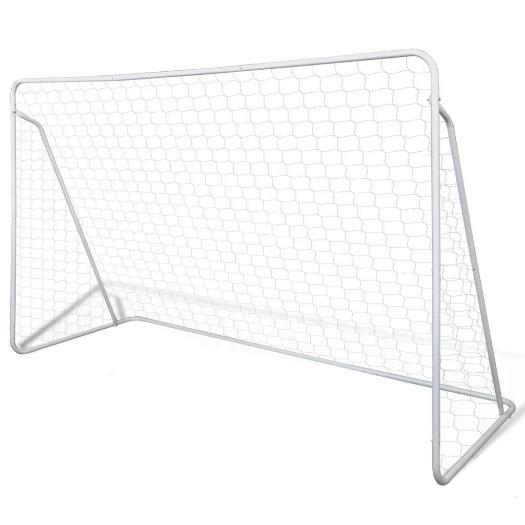 Soccer Goal | Steel Frame & Waterproof Polyester Net | Includes Ground Stakes