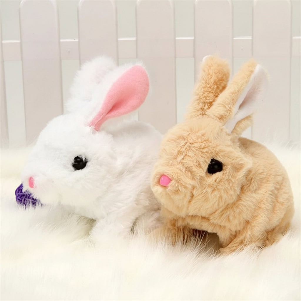 Soft Plush Bunny Stuffed Animal Toy with Interactive Features