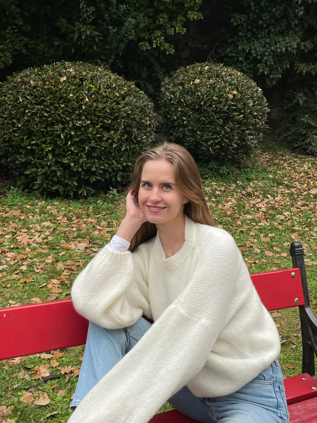 Women's Loose Fit Round Neck Jumper Long Sleeve