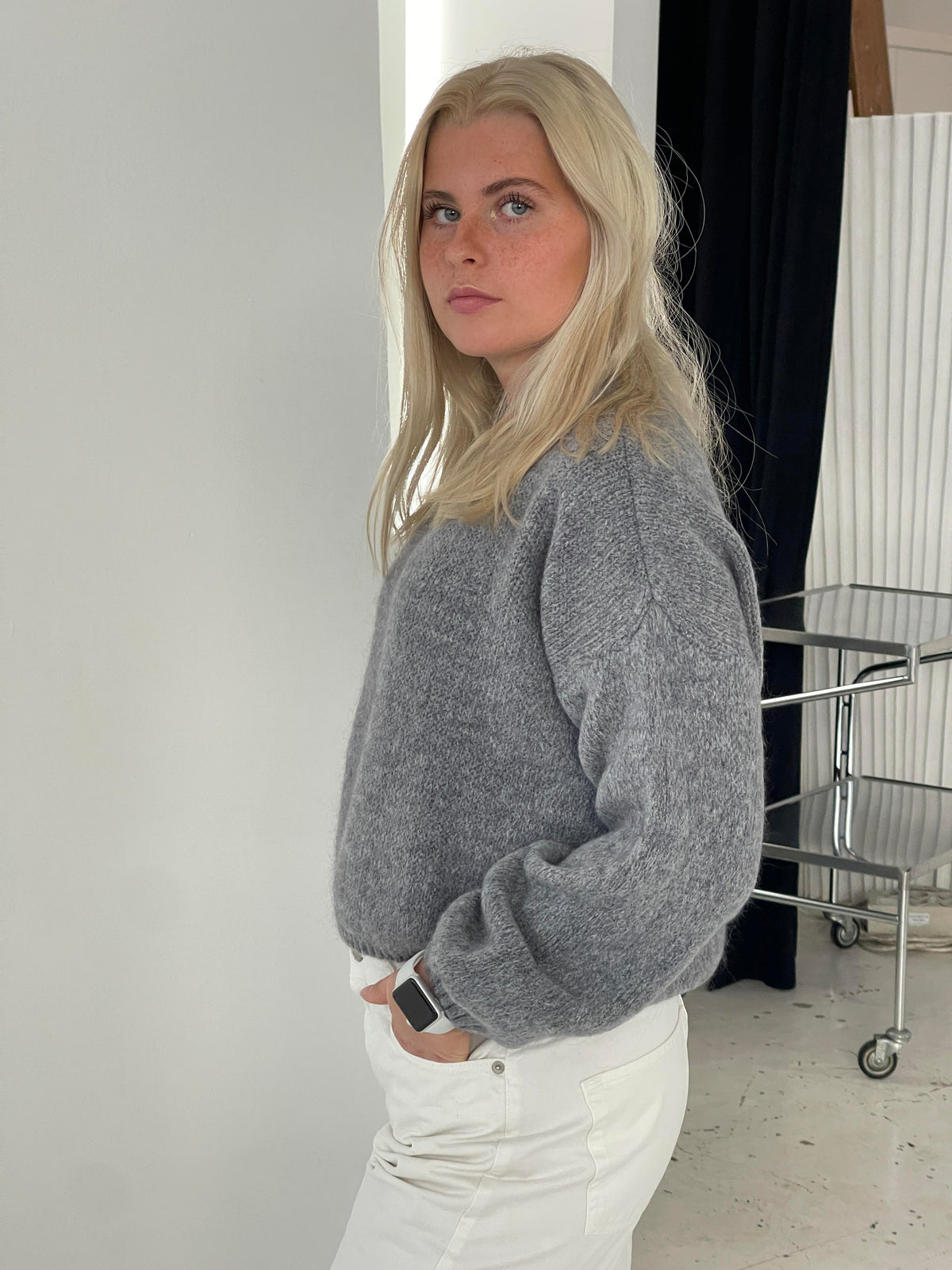 Women's Loose Fit Round Neck Jumper Long Sleeve