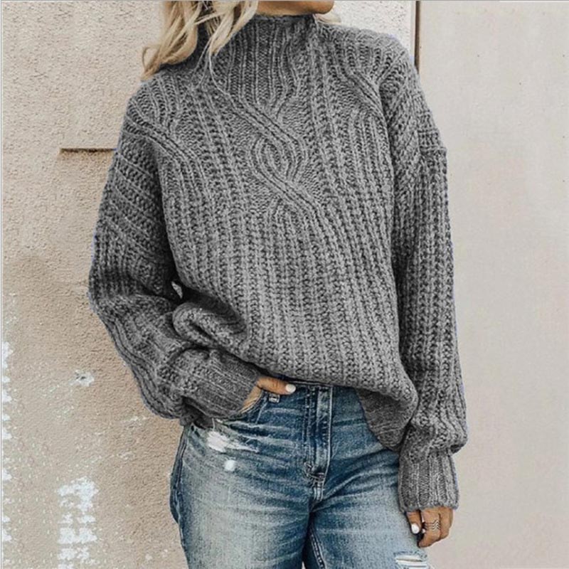 Marina | Cable Knit Green Sweater