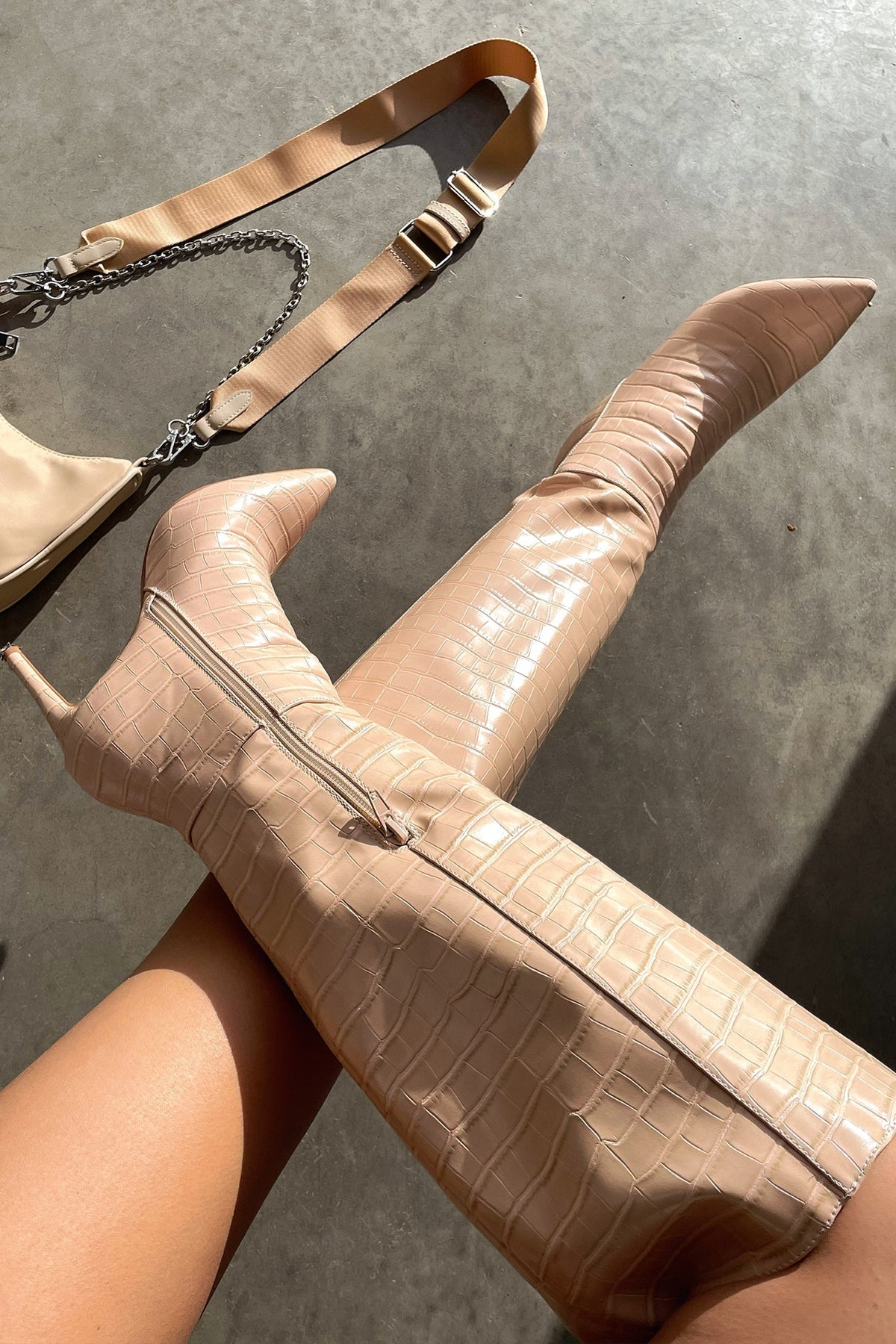 Iolanthe | Patterned Knee-High Boots