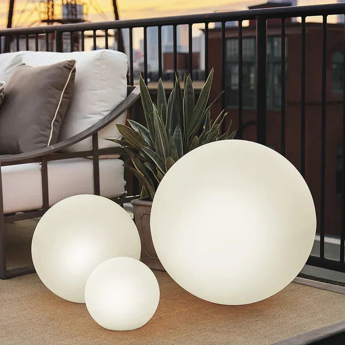 Spherical Garden Light | 16-Colour LED Rechargeable & Remote-Controlled | 12–25 cm