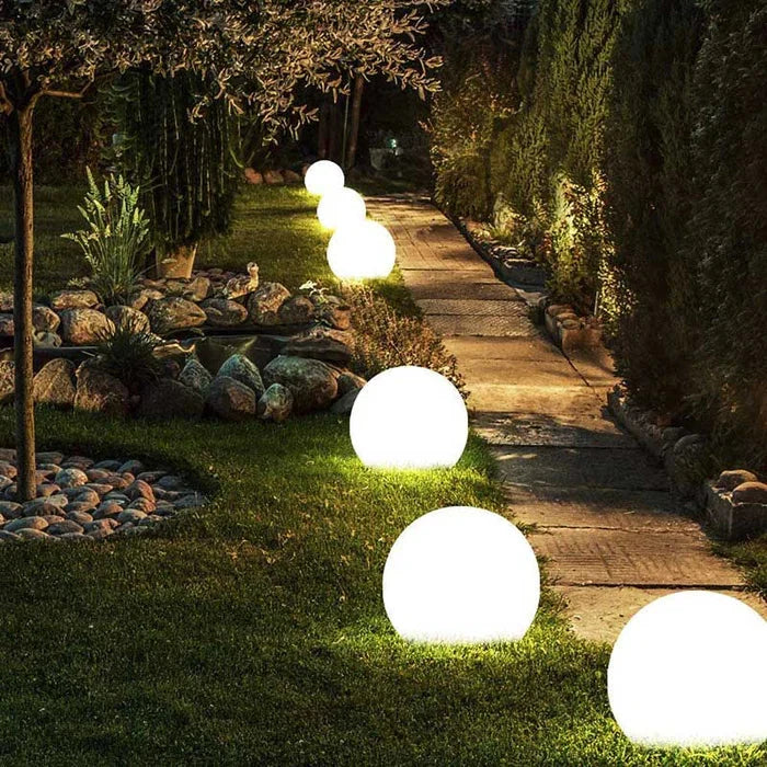 Spherical Garden Light | 16-Colour LED Rechargeable & Remote-Controlled | 12–25 cm