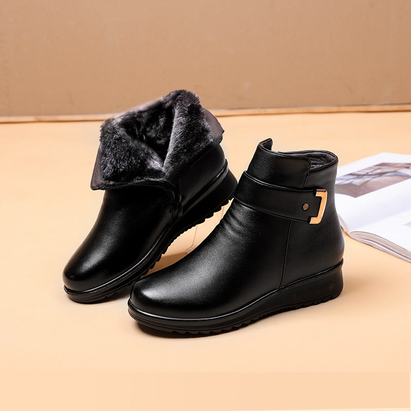 Marcelina | Buckle Strap Ankle Boots