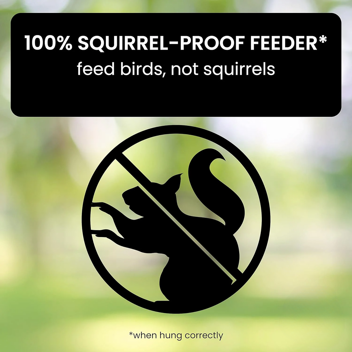 Squirrel Proof Bird Feeder with Weight-Activated Spinning Perch Tube
