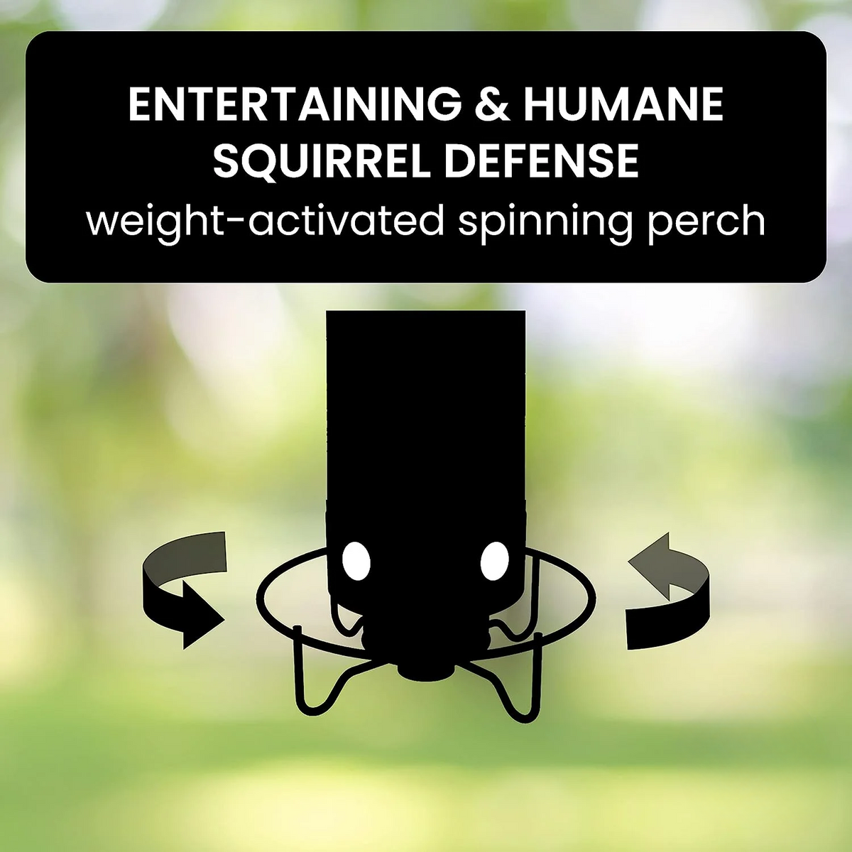 Squirrel Proof Bird Feeder with Weight-Activated Spinning Perch Tube