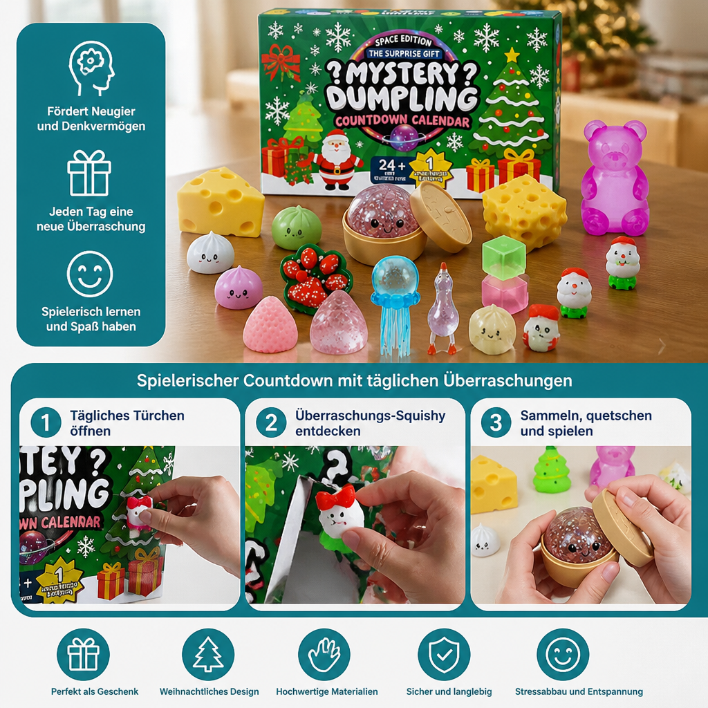 Squishy Christmas Advent Calendar for Kids – 24 Days Full of Surprises