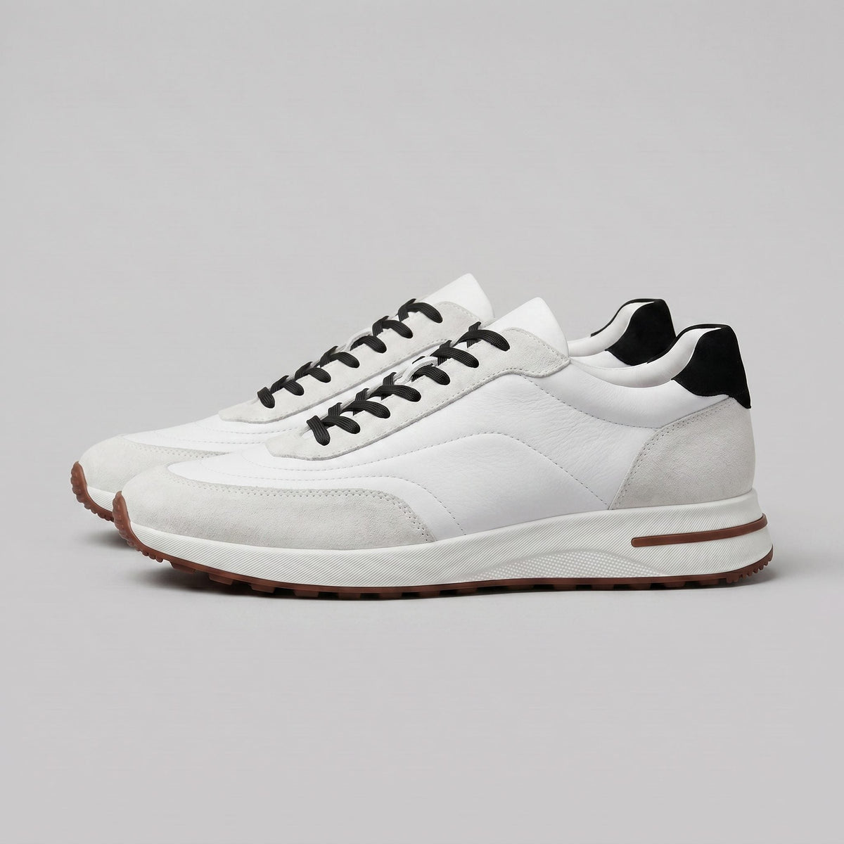 Stellan | Men's Suede Panel Lace-Up Sneakers