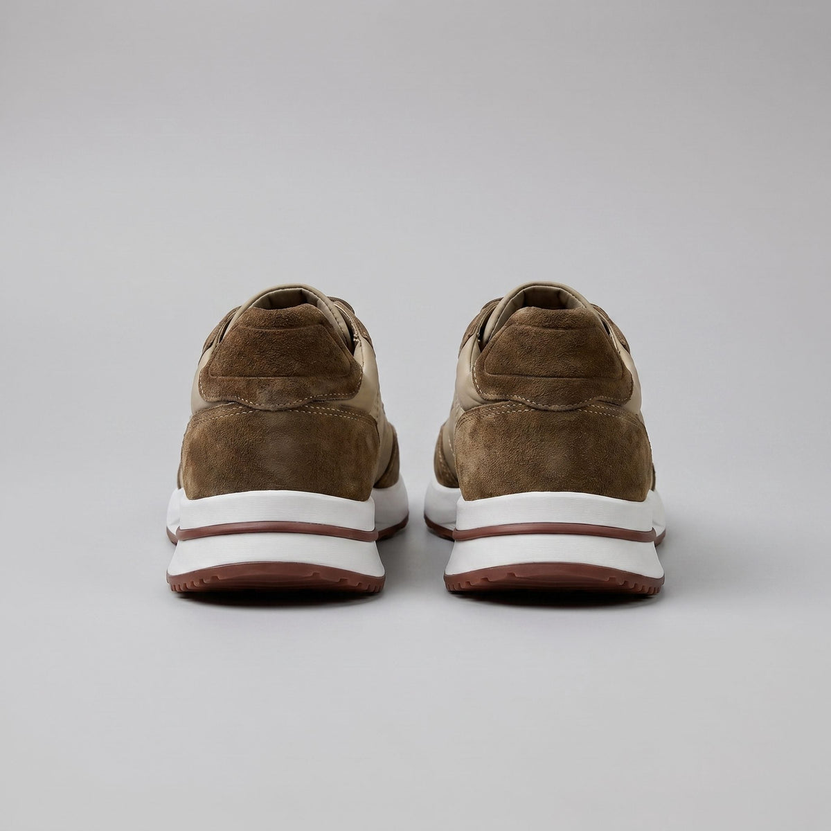 Stellan | Men's Suede Panel Lace-Up Sneakers