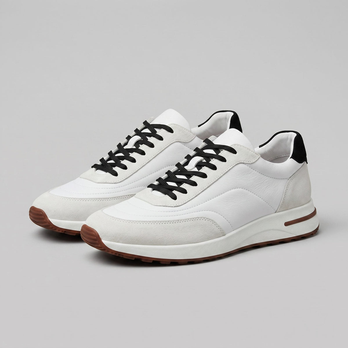 Stellan | Men's Suede Panel Lace-Up Sneakers