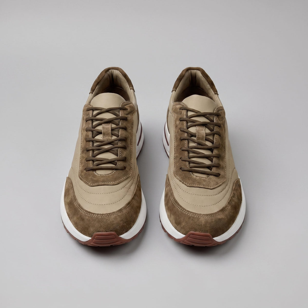 Stellan | Men's Suede Panel Lace-Up Sneakers