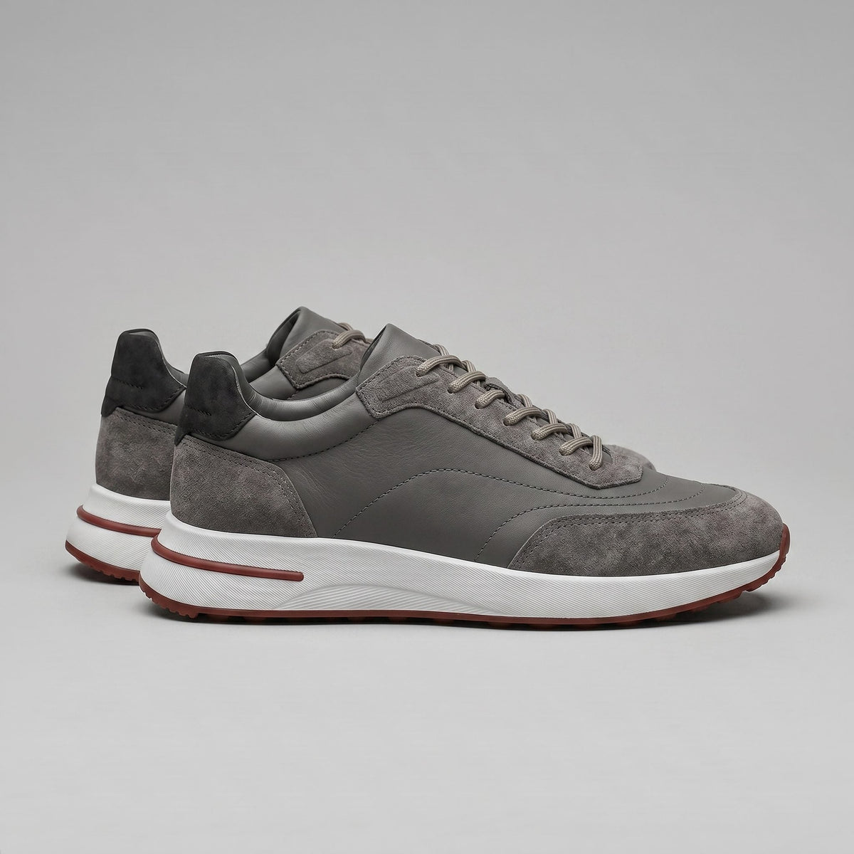 Stellan | Men's Suede Panel Lace-Up Sneakers