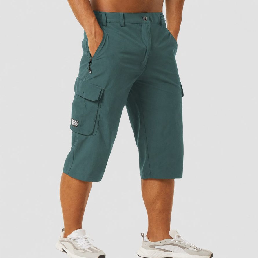 Stretch Fit Cargo Shorts with Welt Pockets for Men