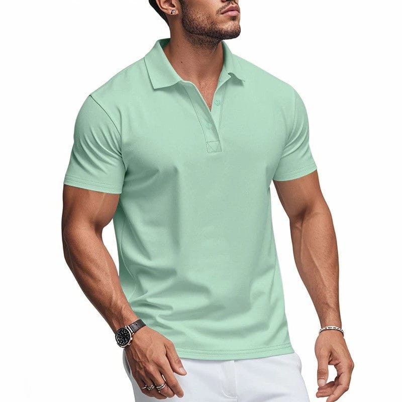 Stretch Short Sleeve Polo Shirt for Men