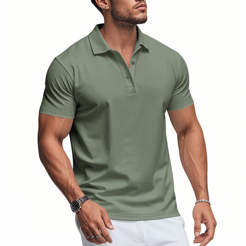 Stretch Short Sleeve Polo Shirt for Men