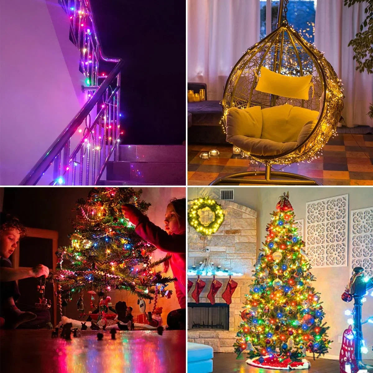 String Lights | Warm White LED & Weather-Resistant | Plug-In