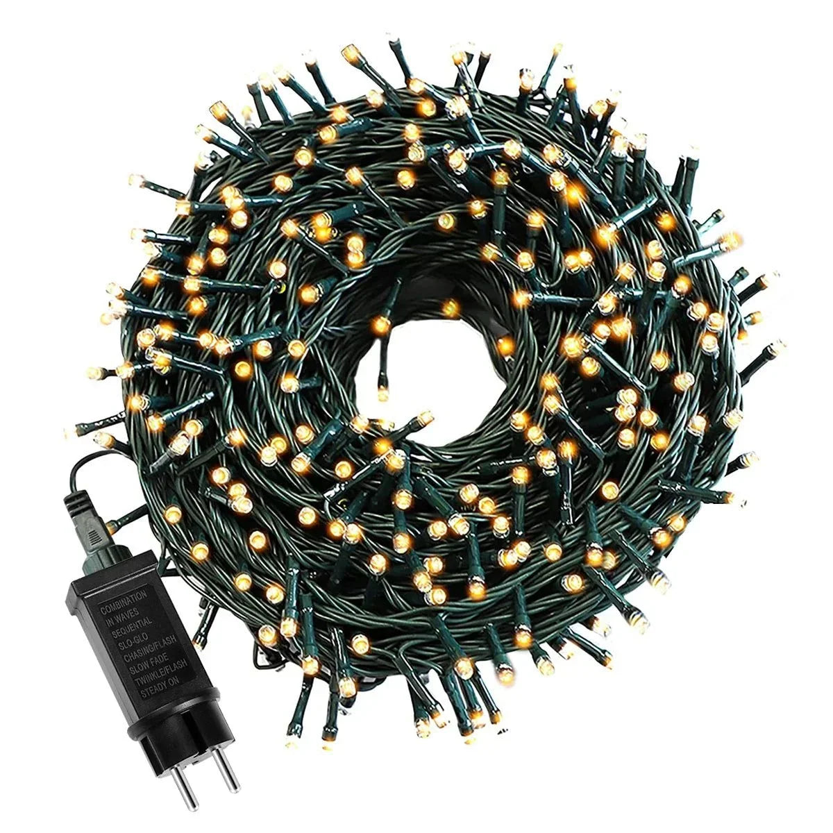 String Lights | Warm White LED & Weather-Resistant | Plug-In