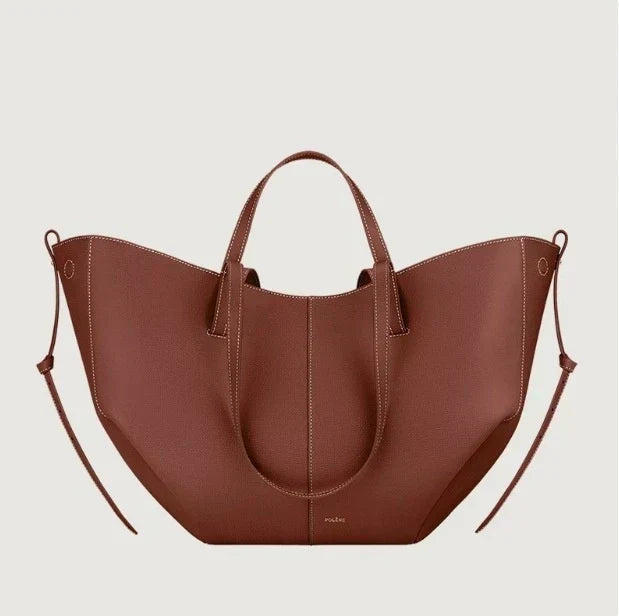 Women's Curved-Bottom Tote Bag with Adjustable Strap