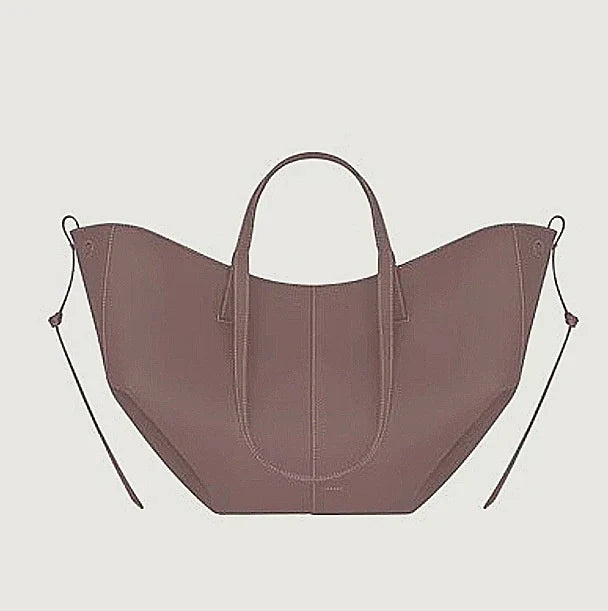 Women's Curved-Bottom Tote Bag with Adjustable Strap